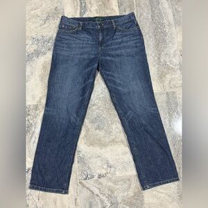 Ralph Lauren Women's Ankle Jeans in Deep Blue